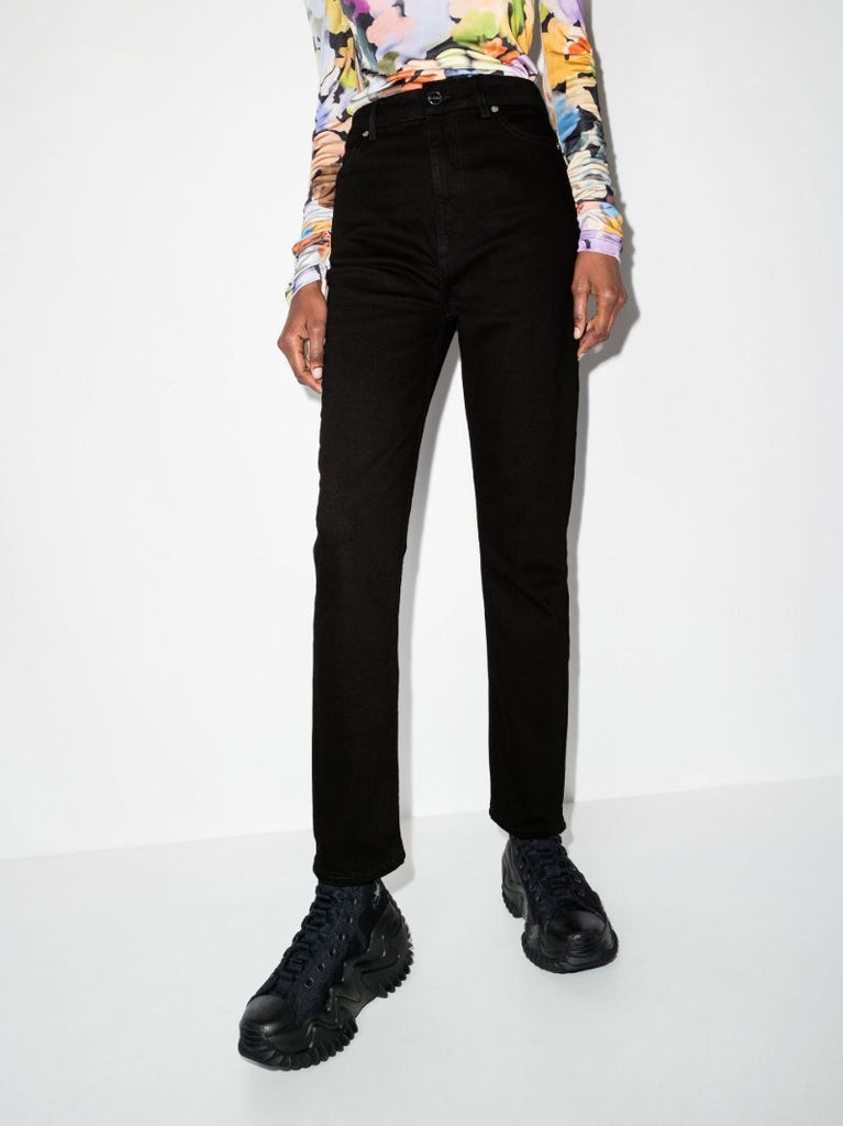 Black Cutye Organic Cotton Cropped Jeans