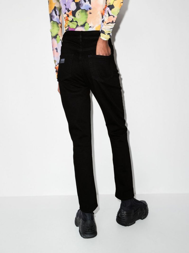 Black Cutye Organic Cotton Cropped Jeans