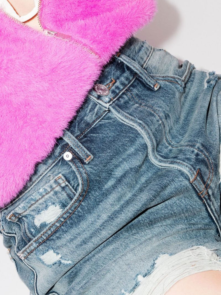 High Waist Denim Shorts