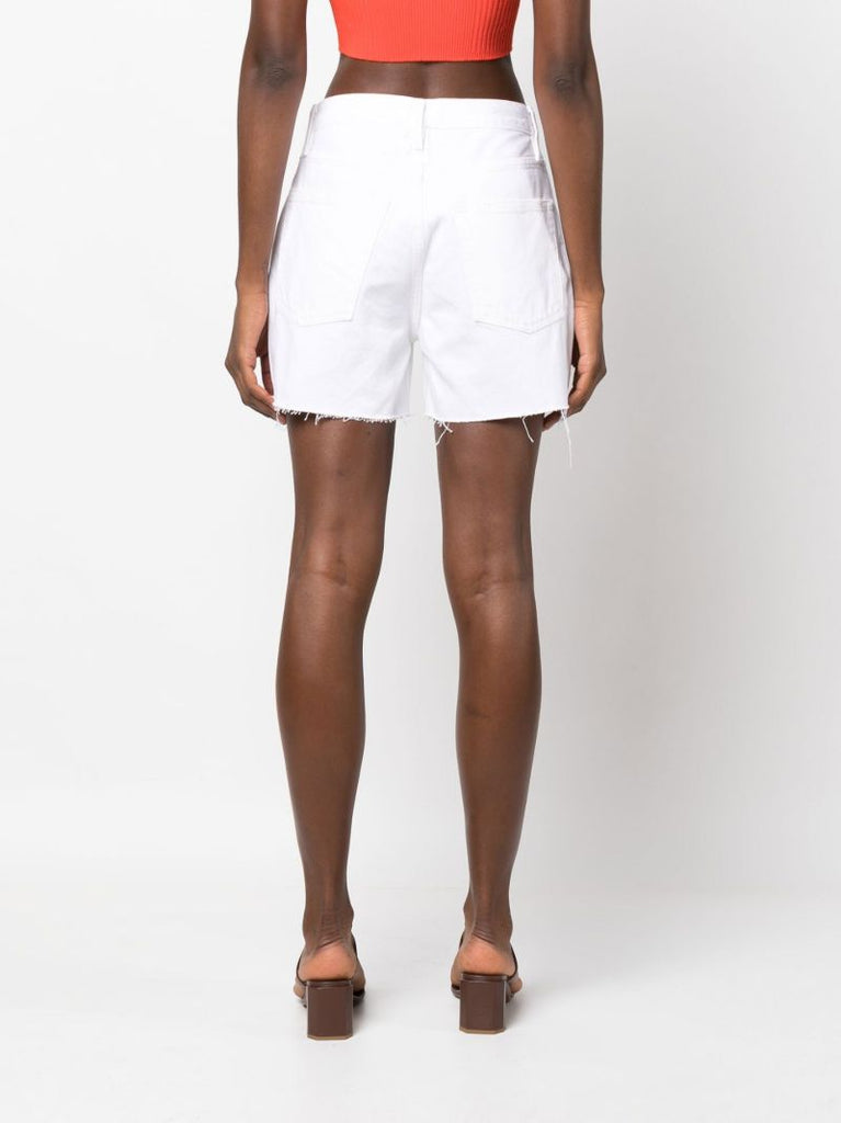 White High-waisted Vintage Shorts