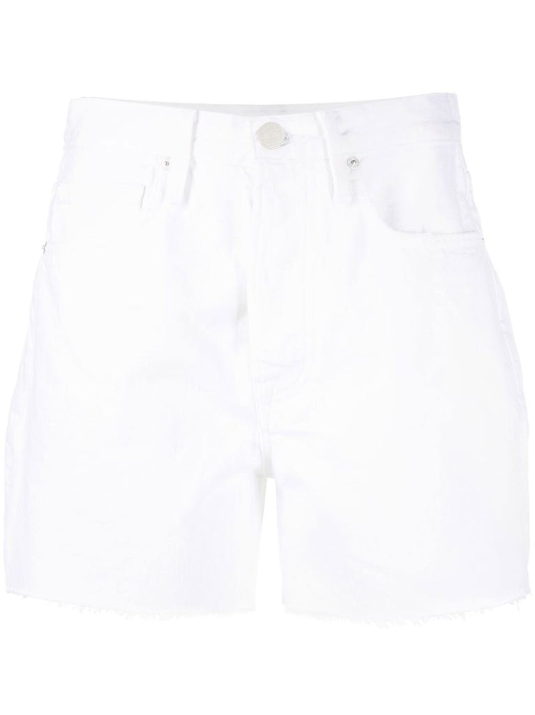 White High-waisted Vintage Shorts