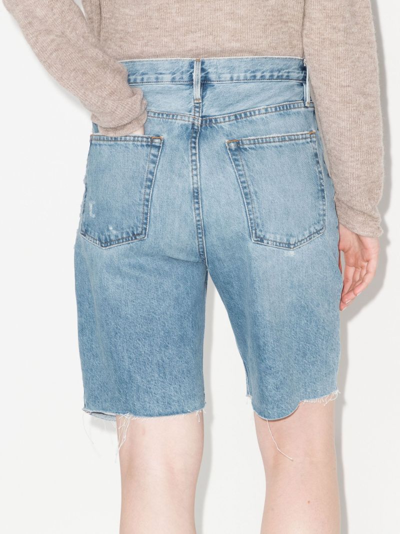 Blue High Waist Denim Shorts