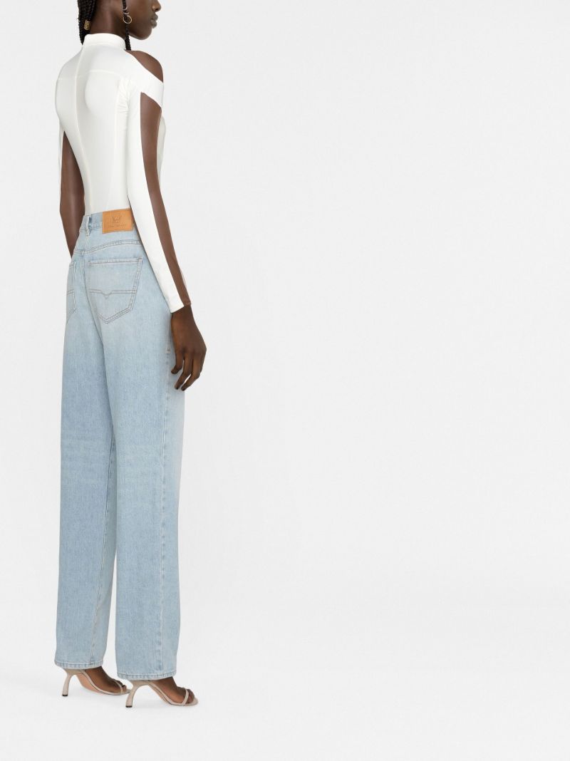White Illusion Two-tone Bodysuit