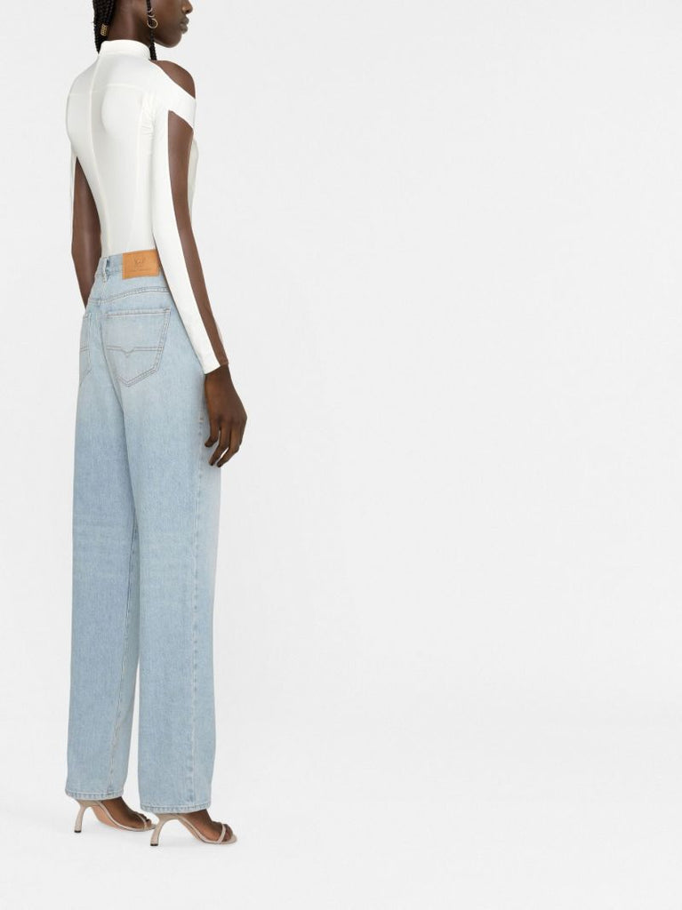 White Illusion Two-tone Bodysuit