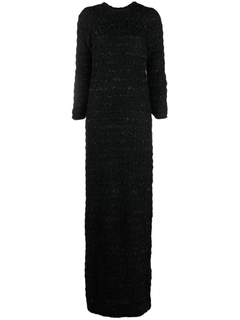 Black Back-to-front Tweed Gown