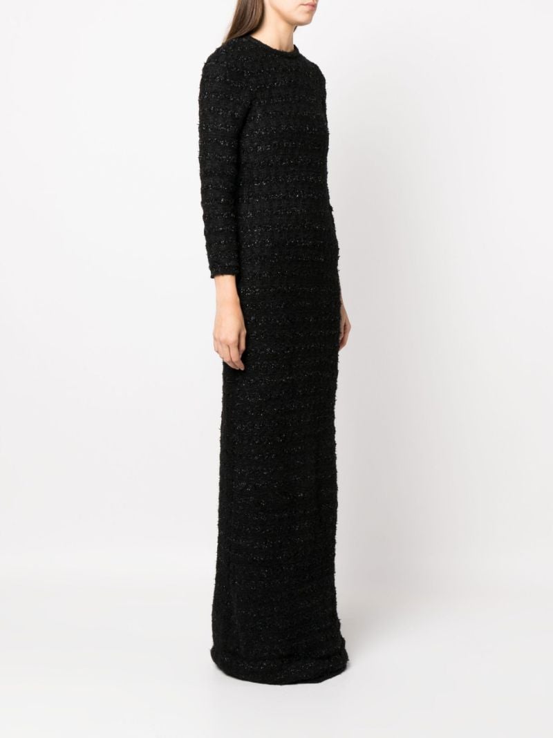 Black Back-to-front Tweed Gown