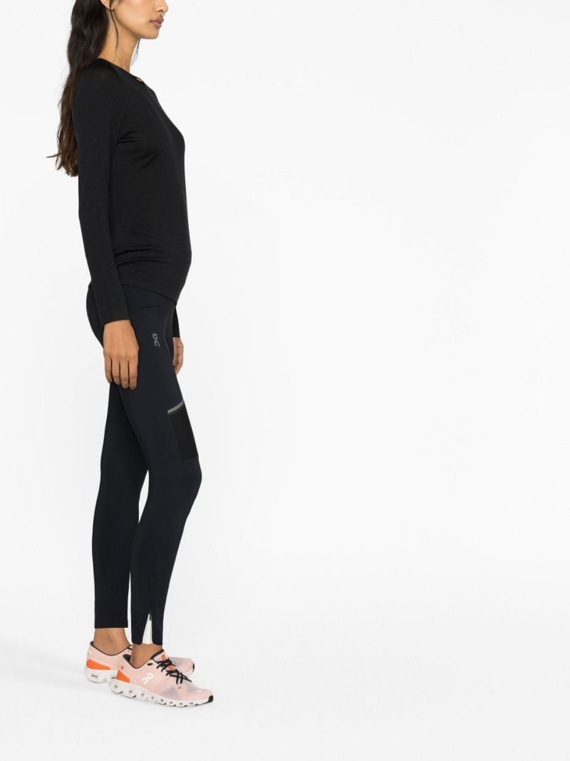 Black Merino Long-t Running T-shirt