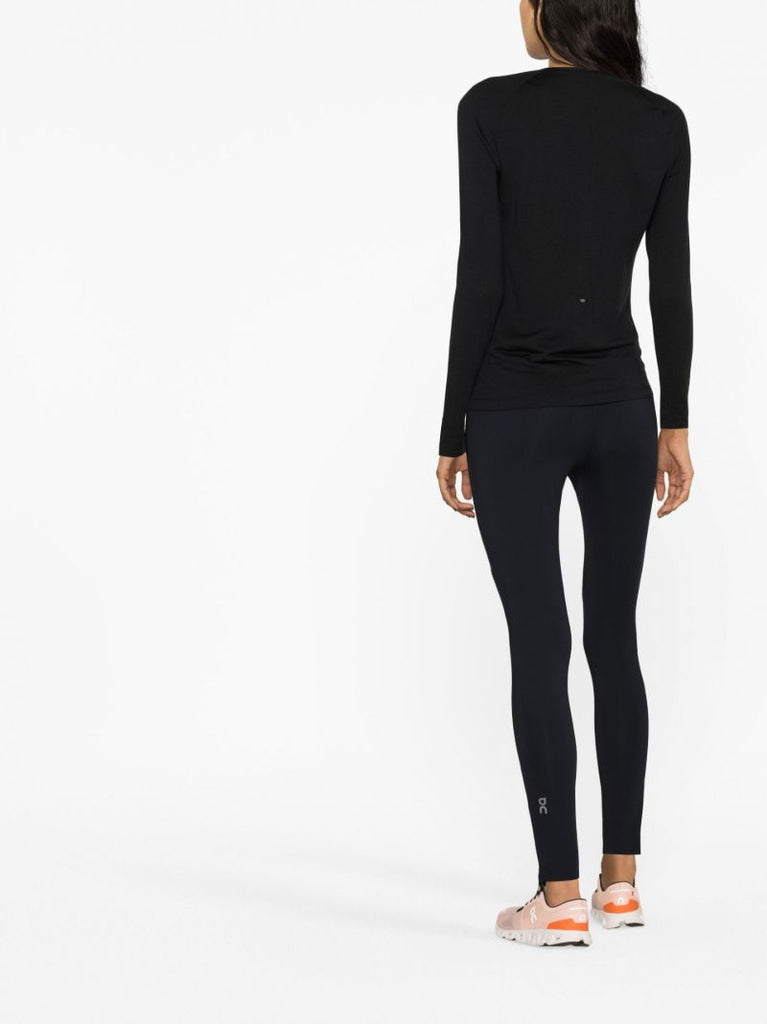 Black Merino Long-t Running T-shirt