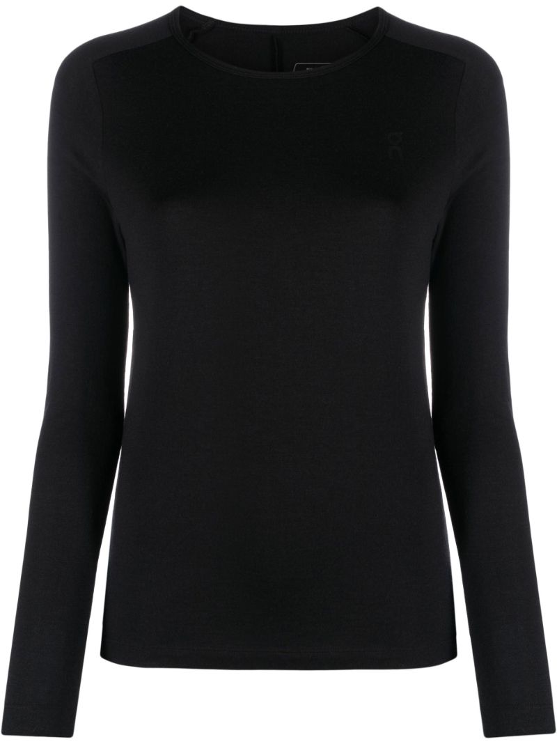 Black Merino Long-t Running T-shirt