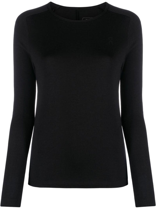 Black Merino Long-t Running T-shirt
