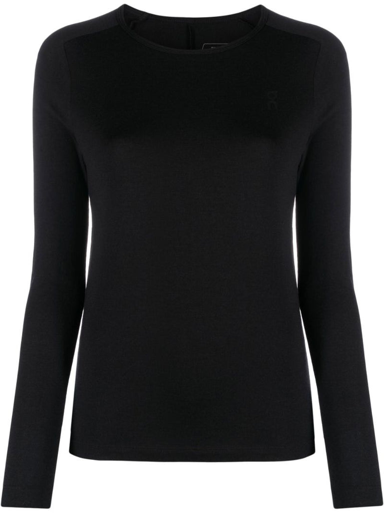Black Merino Long-t Running T-shirt