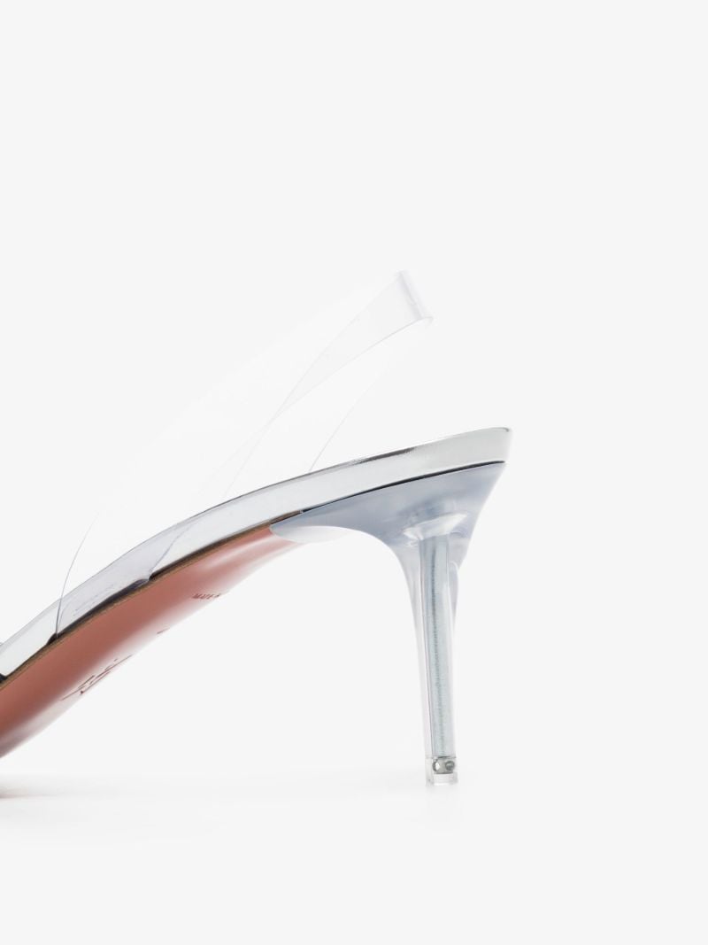 Silver Rosie 60 Crystal Slingback Pumps