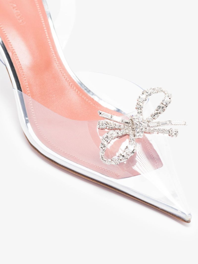Silver Rosie 60 Crystal Slingback Pumps