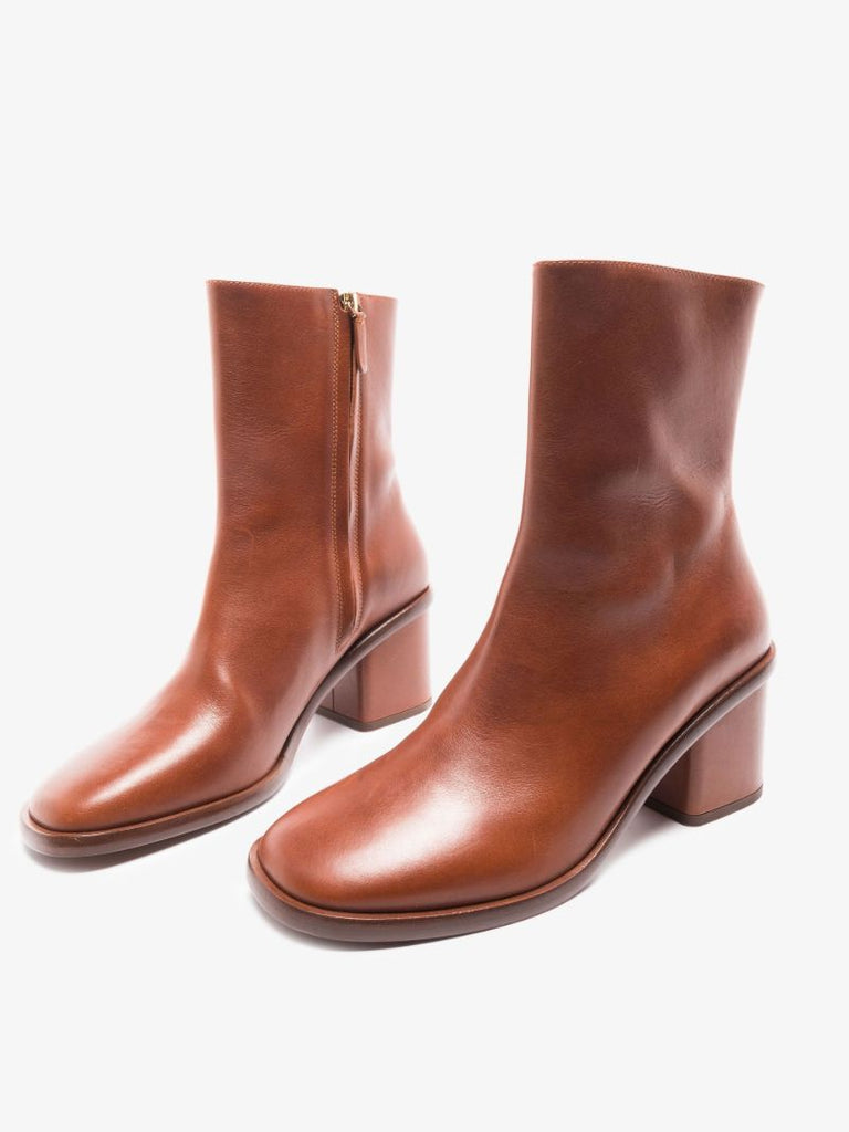 Brown Meganne 65 Leather Ankle Boots
