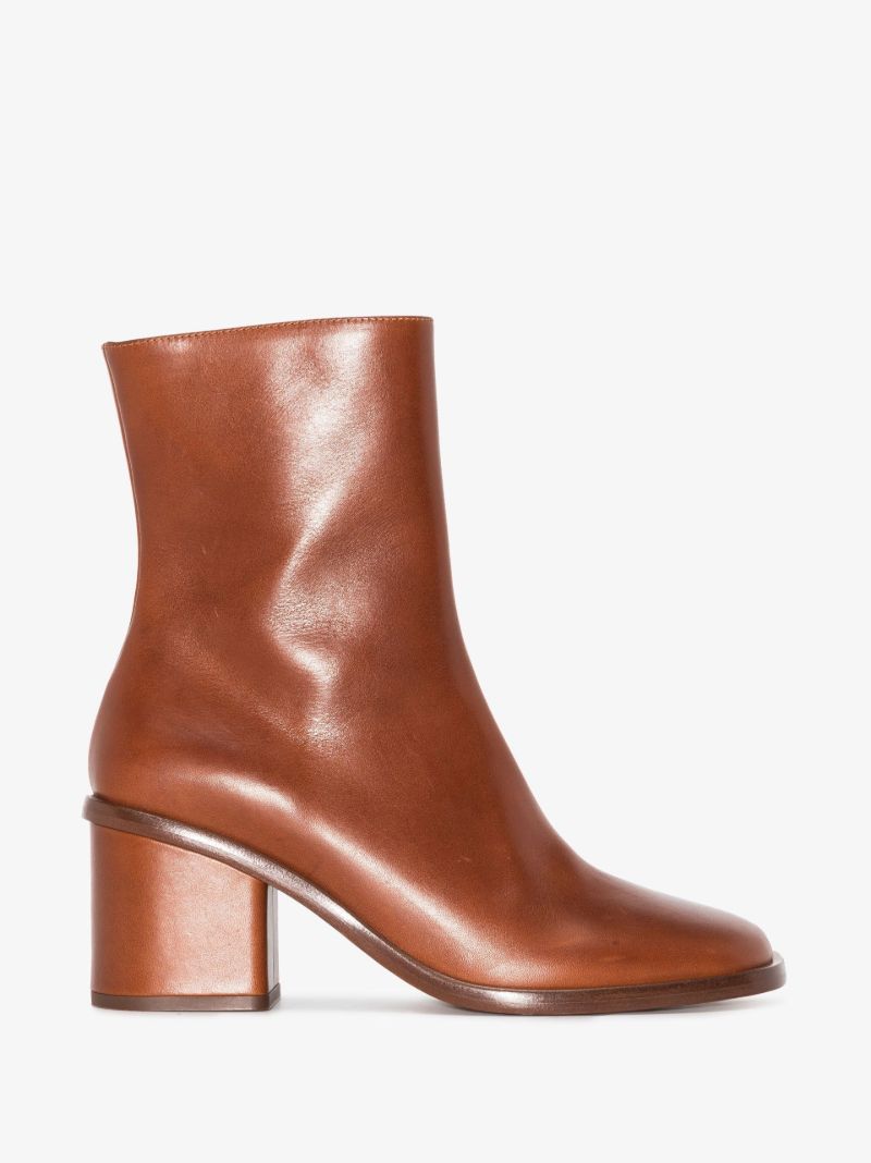 Brown Meganne 65 Leather Ankle Boots