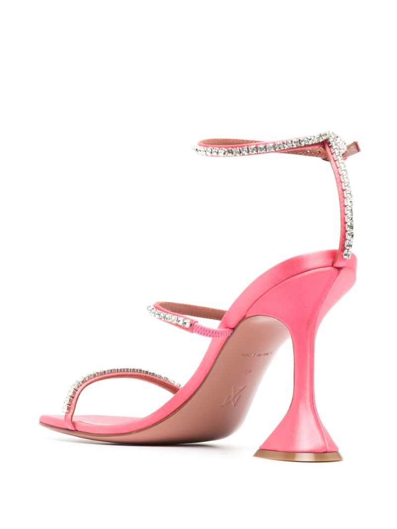 Pink Gilda 95 Crystal Sandals