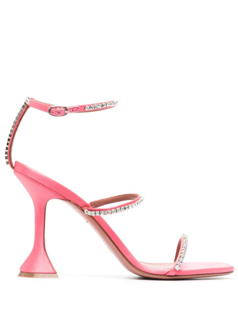 Pink Gilda 95 Crystal Sandals