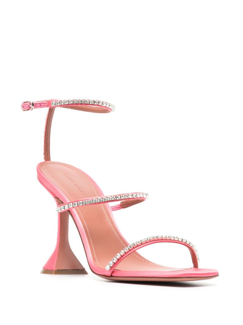 Pink Gilda 95 Crystal Sandals