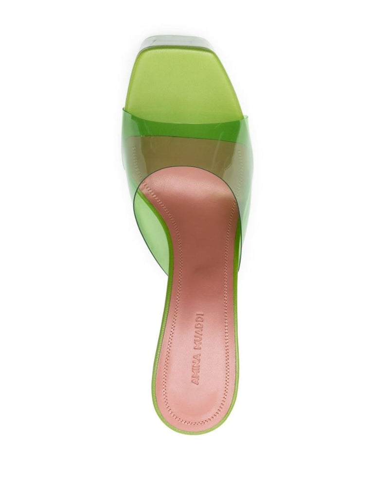 Green Dalida Glass 140 Platform Sandals