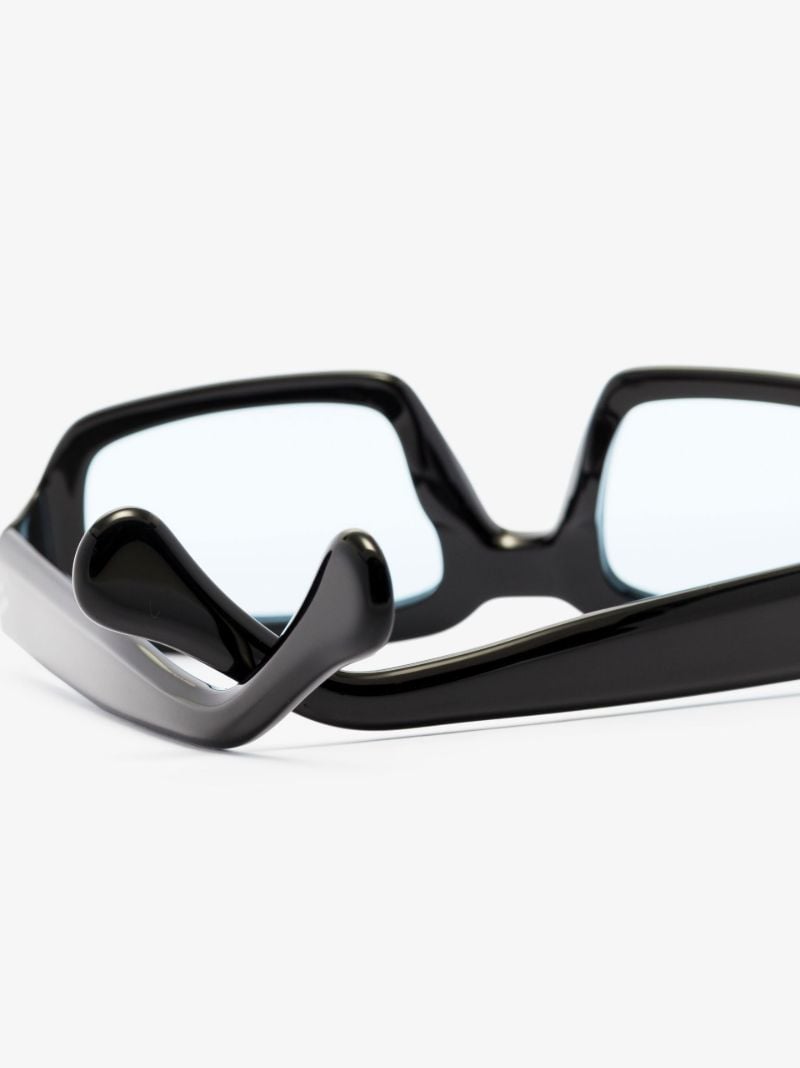 Black Mektoub Rectangular Sunglasses