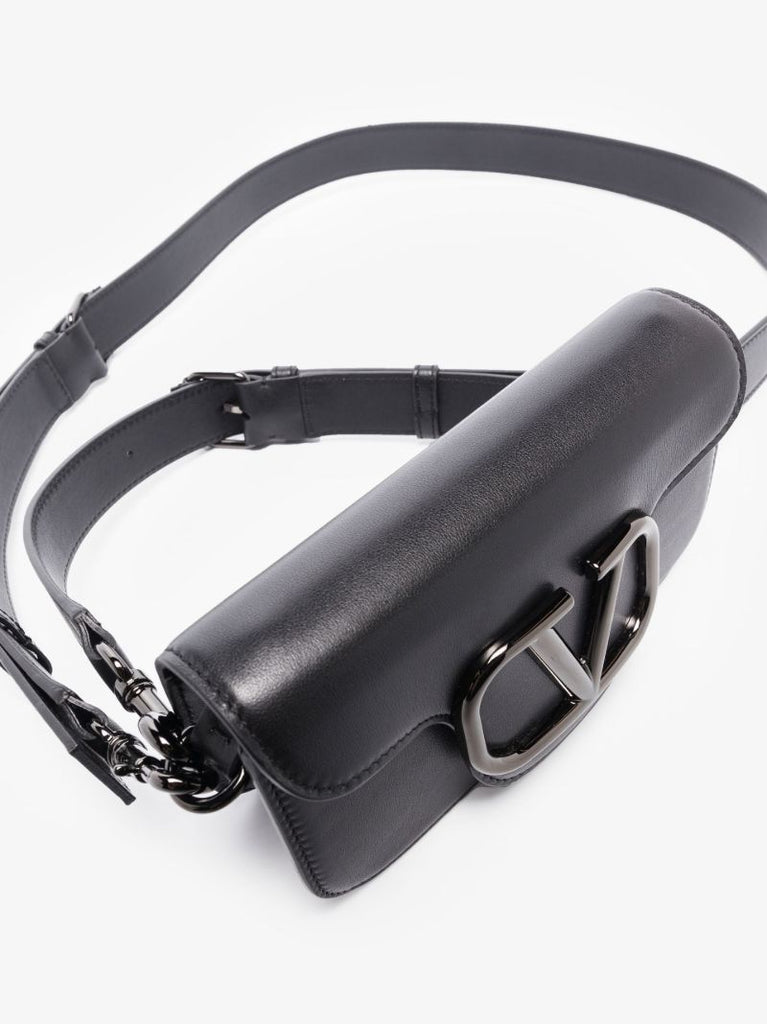 Black LocÃ_x0083_Â² Mini Leather Shoulder Bag
