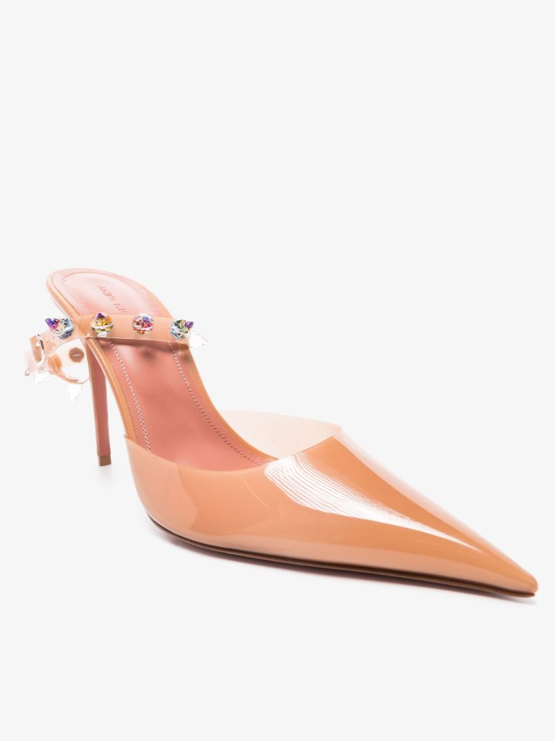 Brown Julia 95 Crystal Pumps