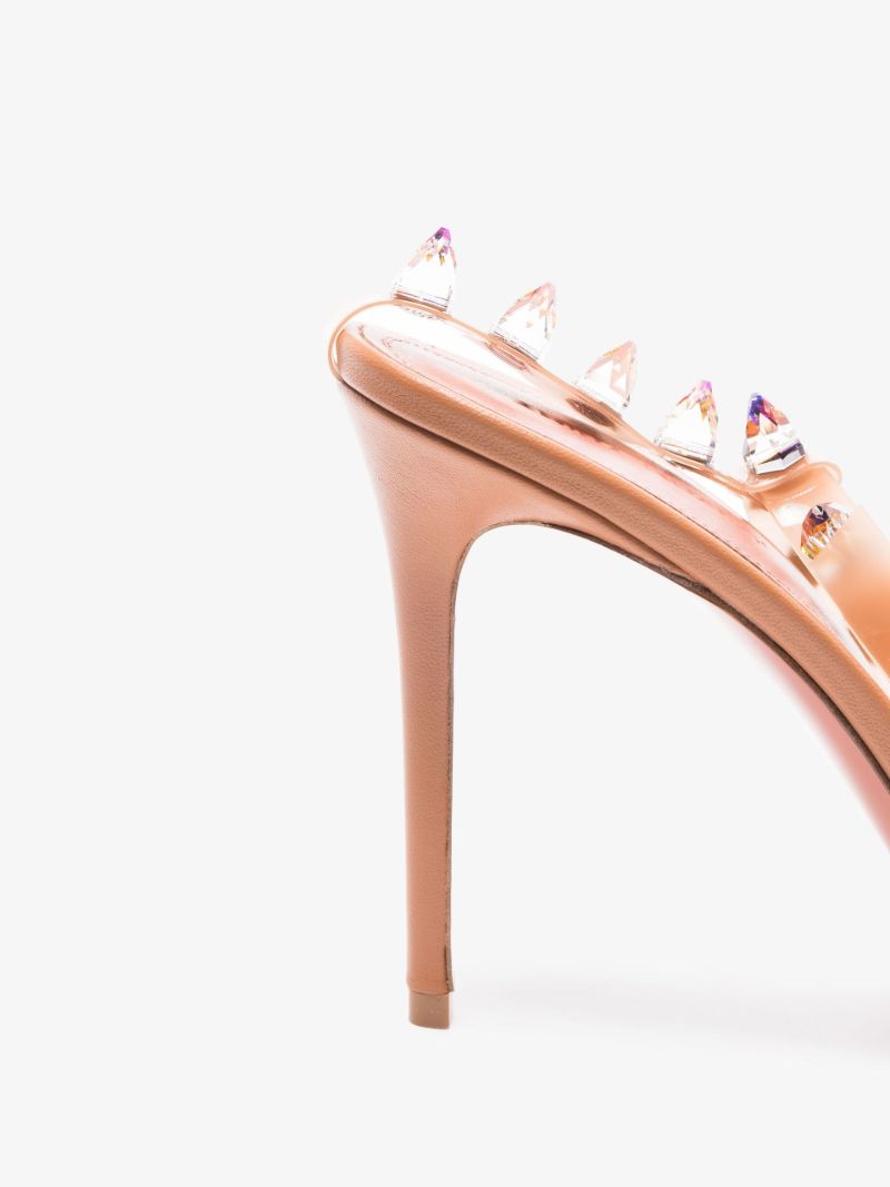 Brown Julia 95 Crystal Pumps