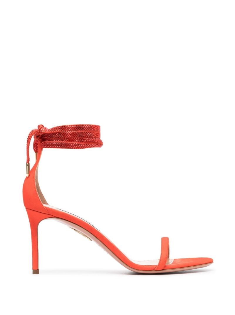 Red Mon Cherie 85 Suede Sandals