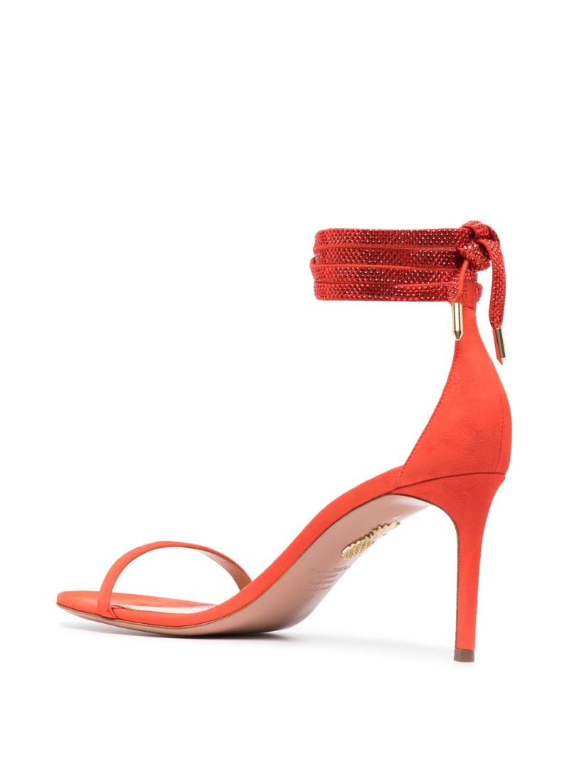 Red Mon Cherie 85 Suede Sandals