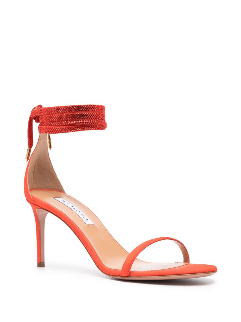 Red Mon Cherie 85 Suede Sandals