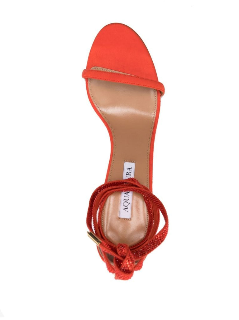 Red Mon Cherie 85 Suede Sandals