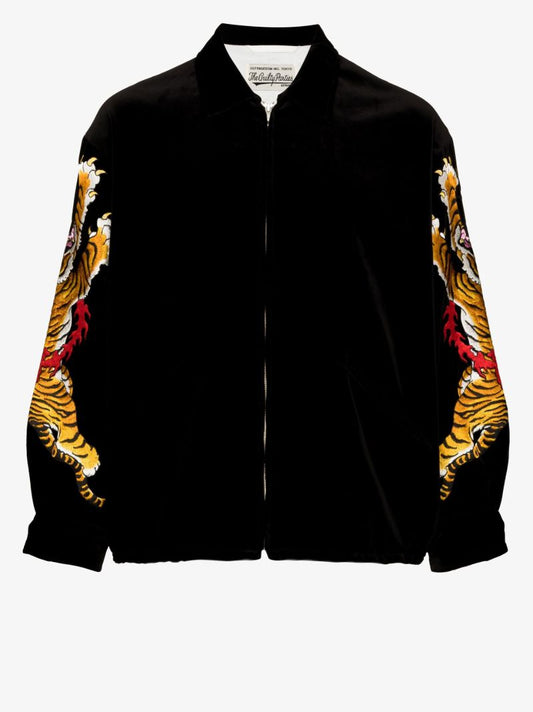 Time Embroidered Bomber Jacket