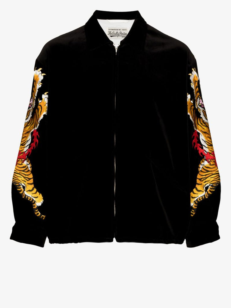 Time Embroidered Bomber Jacket