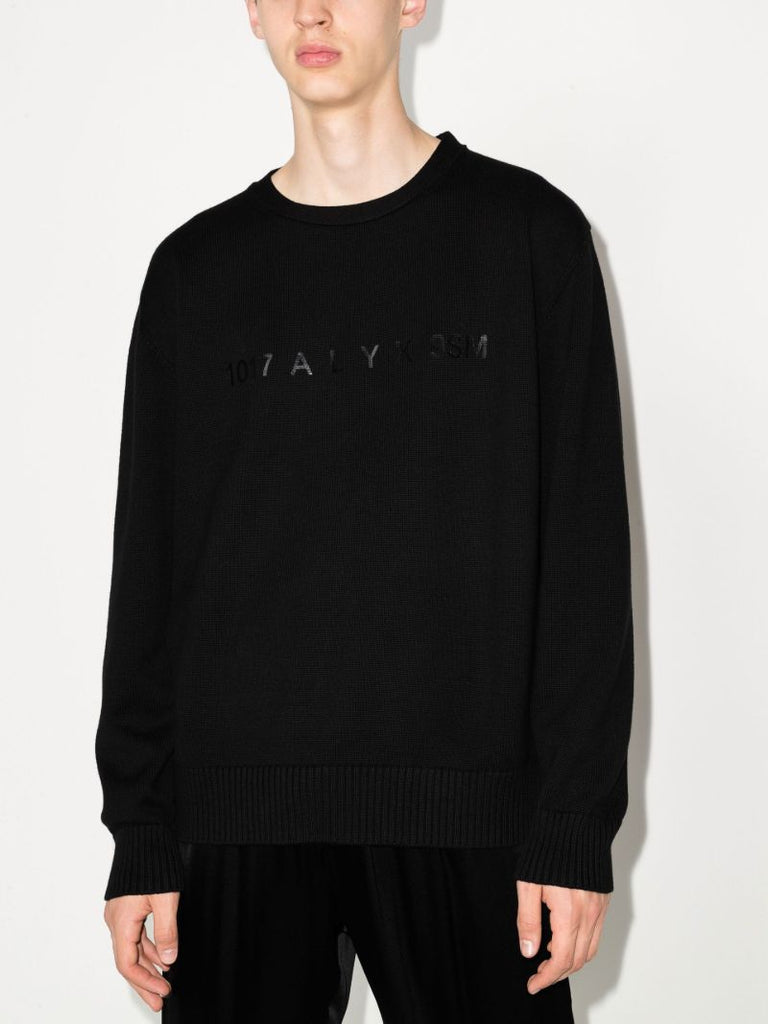 Crew Neck Logo Print Cotton Sweatshirt
