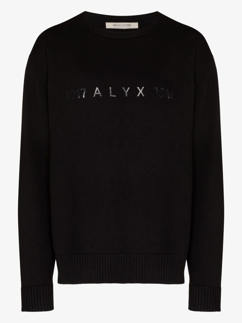 Crew Neck Logo Print Cotton Sweatshirt