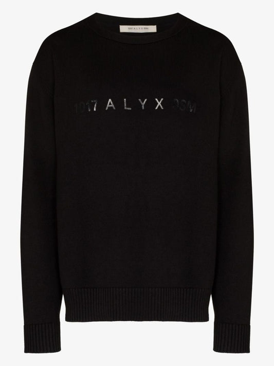 Crew Neck Logo Print Cotton Sweatshirt