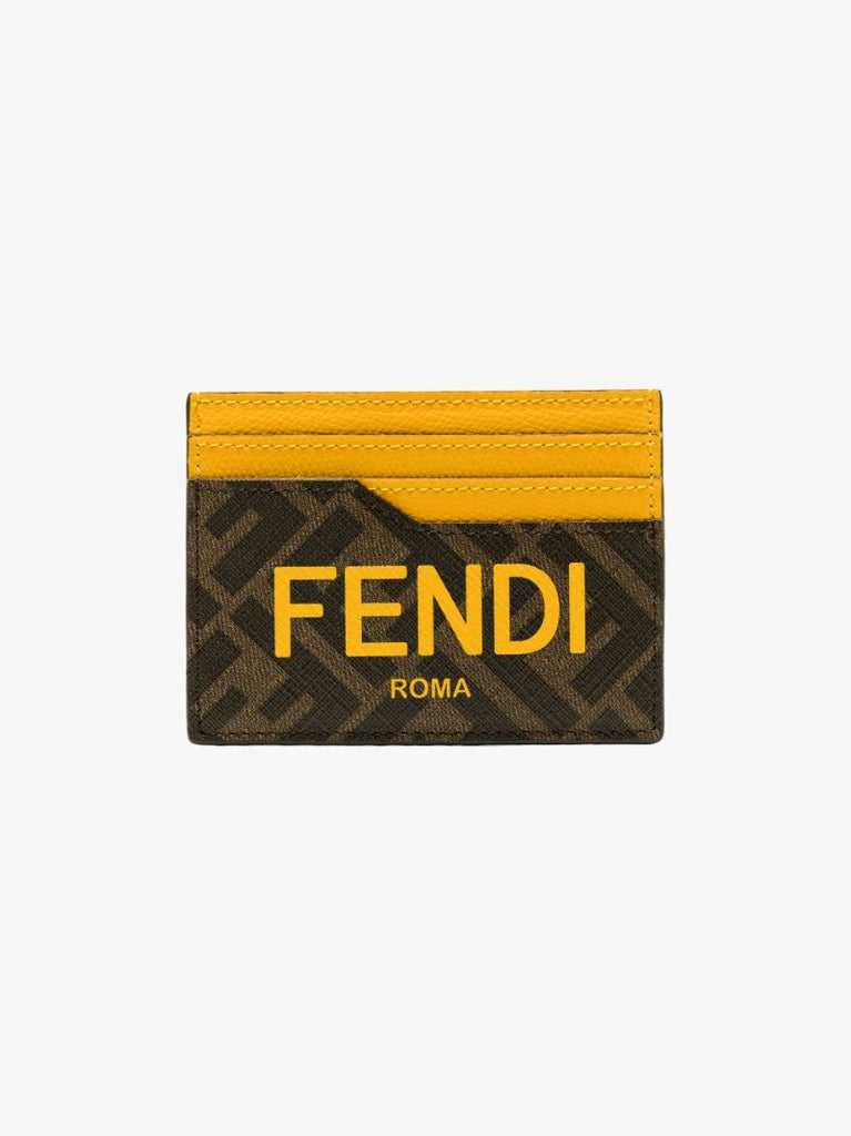 Brown Monogram Leather Card Holder