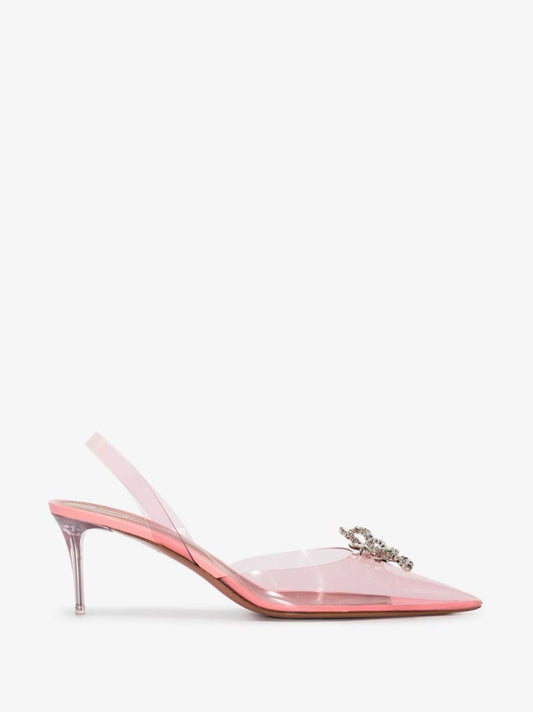 Pink Rosie 60 Crystal Leather Pumps