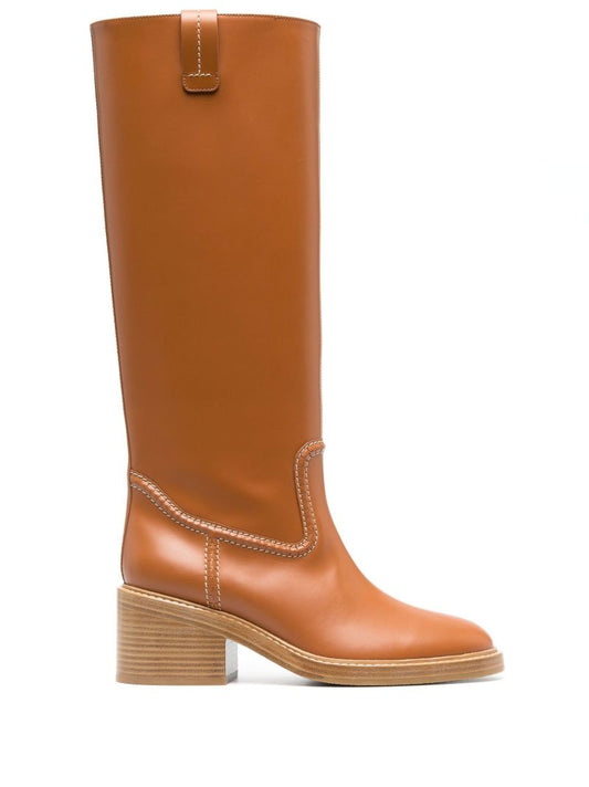 Brown Mallo 50 Knee-high Leather Boots