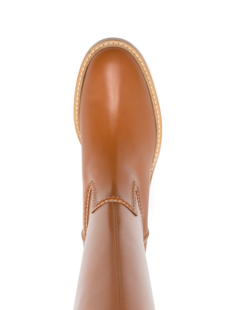 Brown Mallo 50 Knee-high Leather Boots