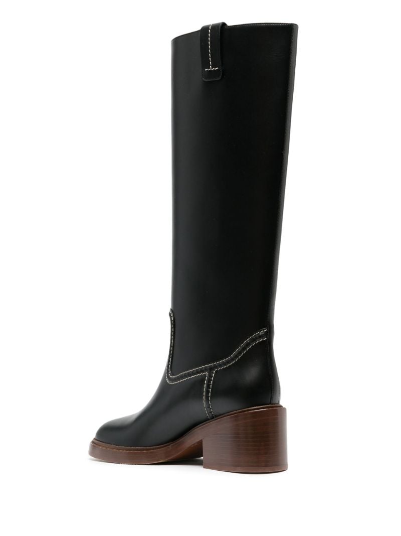 Black Mallo 50 Knee-high Leather Boots