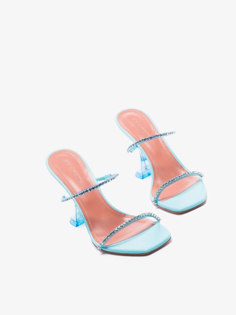 Blue Gilda 95 Crystal Sandals