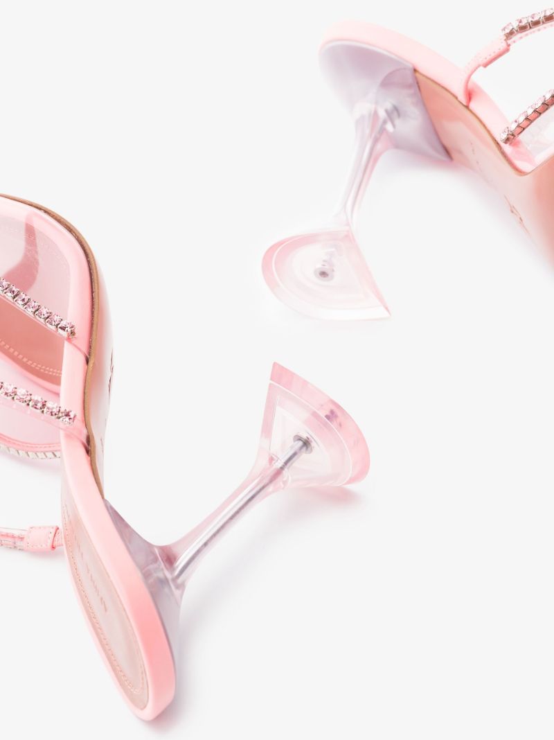 Pink Gilda 95 Crystal Mules