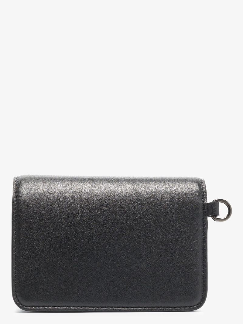 Black Vlogo Mini Pouch Leather Bag