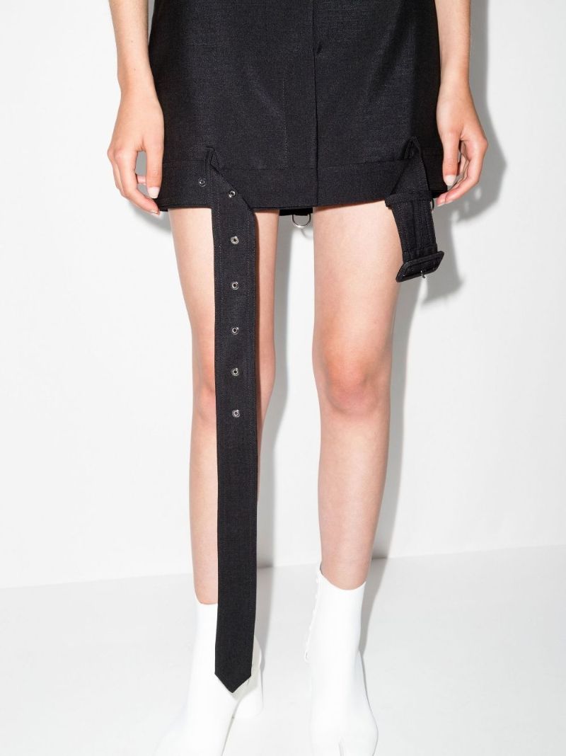 Black High Waist Mini Skirt