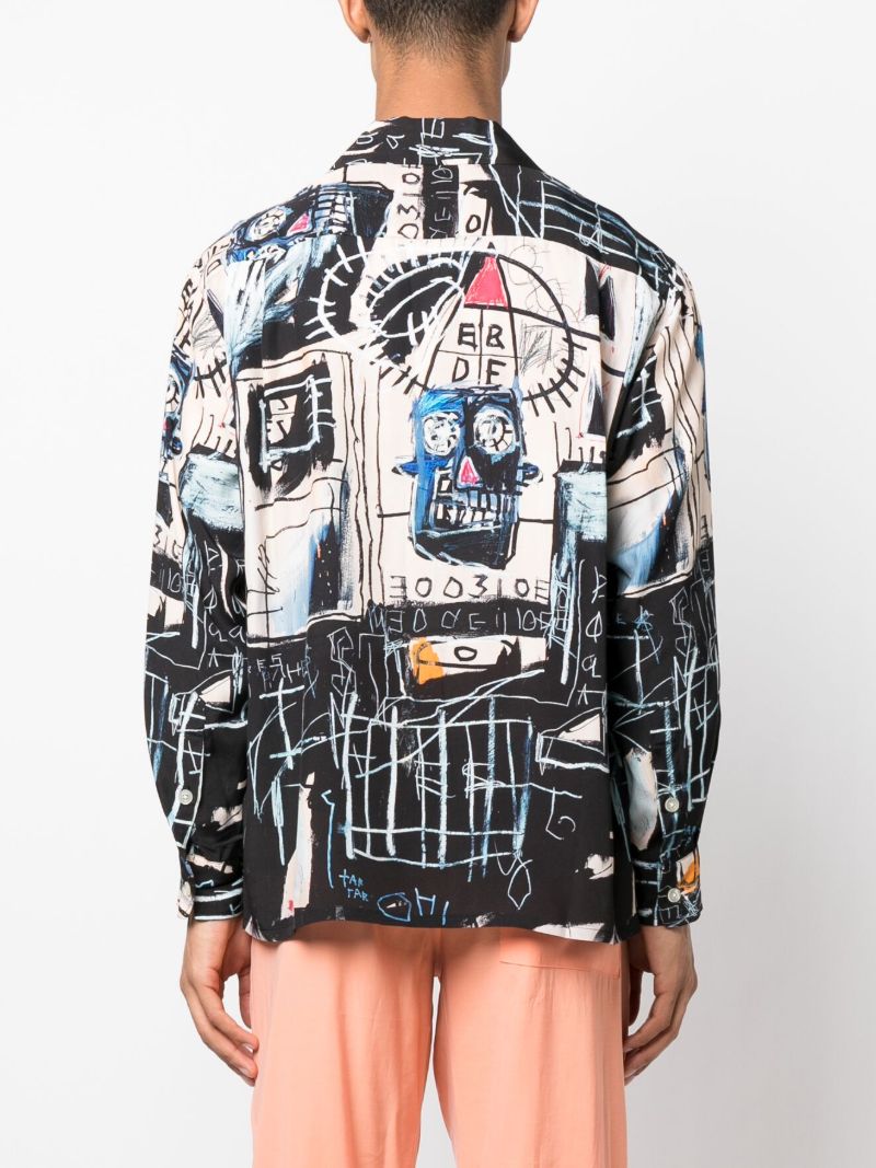 Black Jean-michel Basquiat Printed Shirt