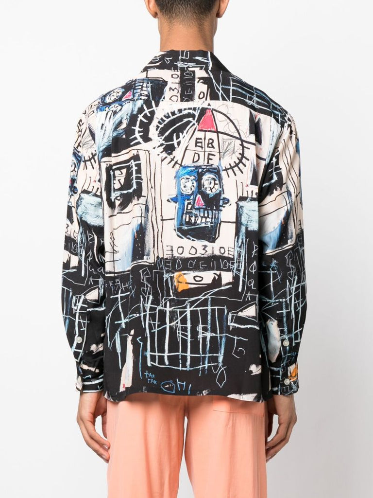 Black Jean-michel Basquiat Printed Shirt