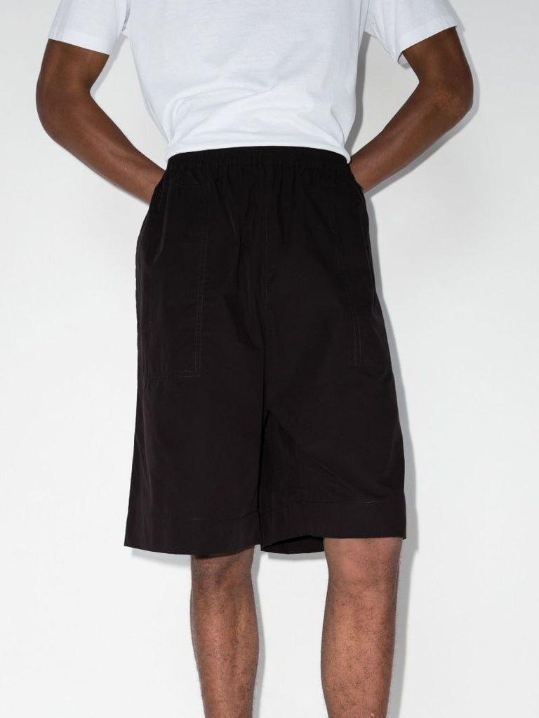 Black Helix Knee-length Shorts