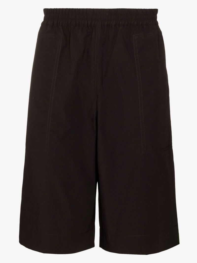 Black Helix Knee-length Shorts