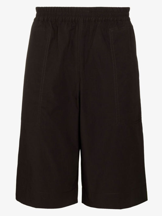 Black Helix Knee-length Shorts